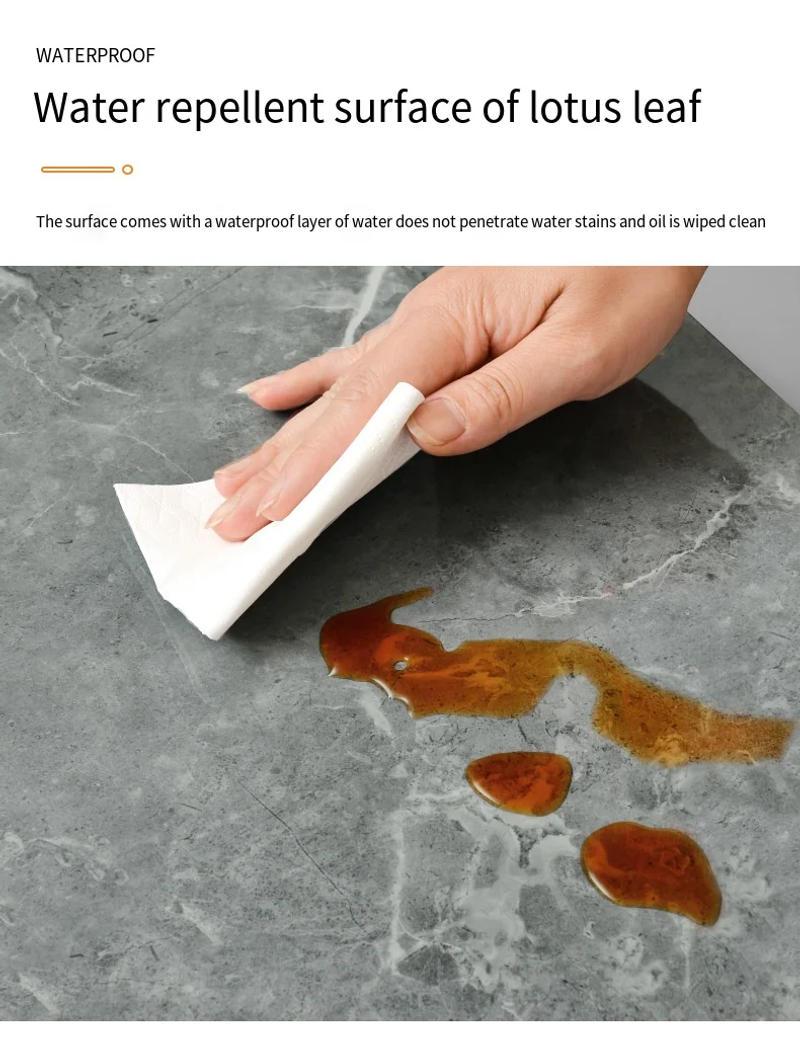 Description Picture 6 of item30*30cm Imitation Tile 3D Wall Sticker Self-adhesive Wall Decoration Bathroom Waterproof Moisture-proof Marble Kitchen Wallpaper