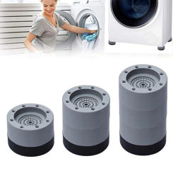 4Pcs Anti Vibration Feet Pads Rubber Mat Slipstop Silent Universal Washing Machine Refrigerator Support Dampers washer Stand