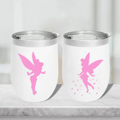 Tinker Bell Vinyl Art Sticker Laptop Decals Peter Pan Animation Silhouette Decal Cup Bottle Power Switch Decor