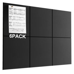 Large Cork Board,11.8in 6 Felt Wall Tiles -Perfect for Office & Bedroom Decor Bulletin & Vision Boards with Push Pin Capability