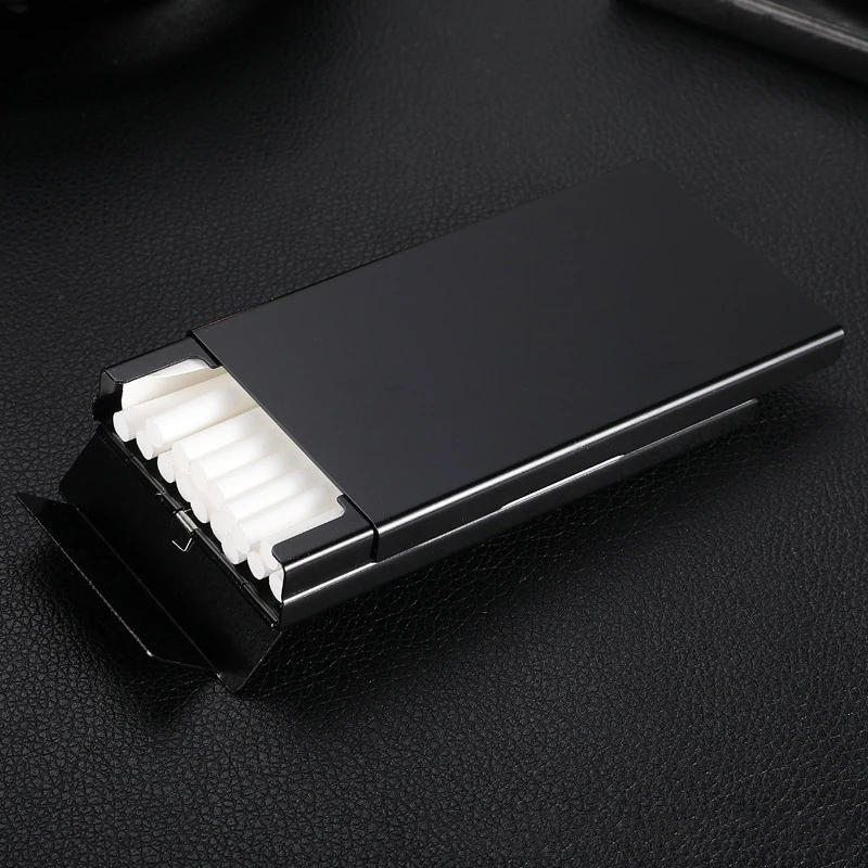 Description Picture 4 of itemPortable Pocket Cigarette Case Slim Metal Cigarette Box Storage Container Smoking Accessories Ladies Gift