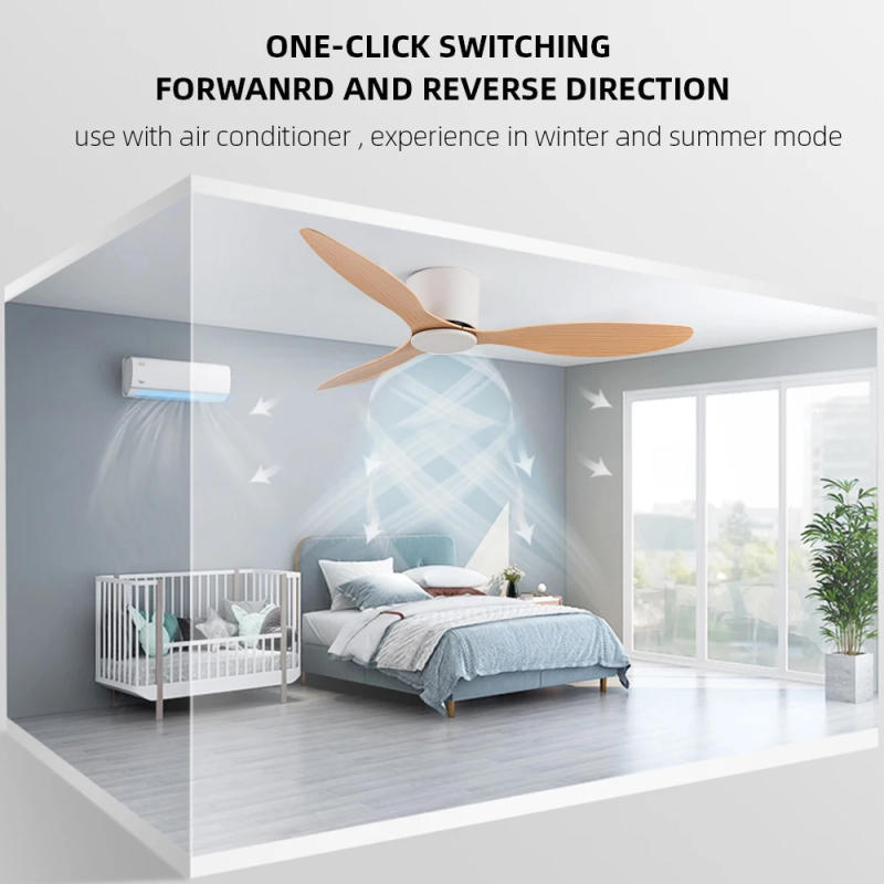 Description Picture 6 of itemIRALAN Modern Ceiling Fan Without Lights DC Motor 6 Speeds Timing Fans 20CM Low Floor Loft Remote Control Lux&vitae Fan