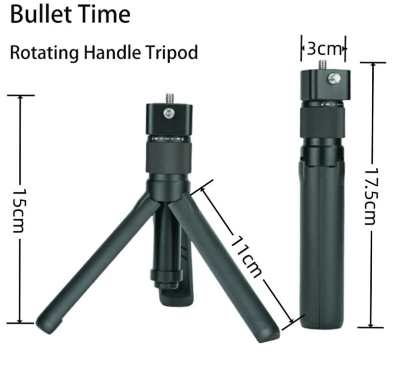 Description Picture 2 of itemBullet Time  Handle Tripod Rotating Grip For insta 360 x4/x3 DJI Pocket 3 Gopro Universal Selfie Stick  Action Camera