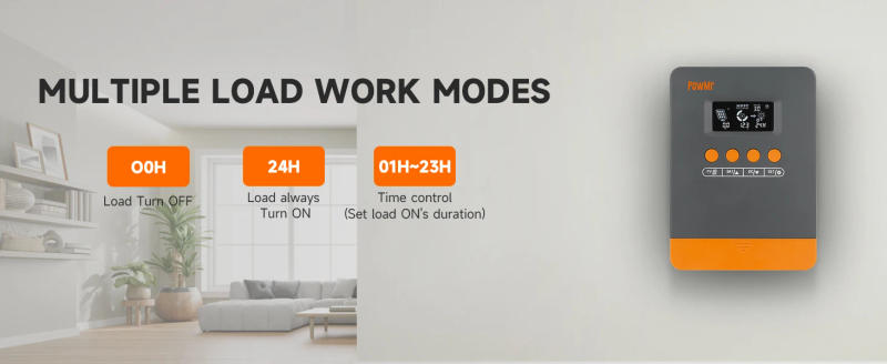 Description Picture 2 of itemPowMr Choice 25A 35A 45A MPPT Solar Charge Controller 12V 24V Auto 100V Panel Intelligent Regulator Lead-acid/Lithium Battery