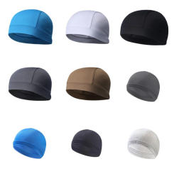 Summer Cooling Skull Caps Helmet Liner Anti-UV Anti-Sweat Wicking Cycling Running Motorcycle & Riding Under Hard Hat Liner