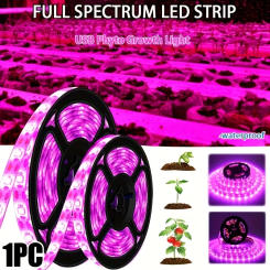 3M 5V USB Led Plant Grow Light Strip Full Spectrum Phyto Lamp For Seeds Flower Greenhouse Tent Hydroponic Plants Lighting