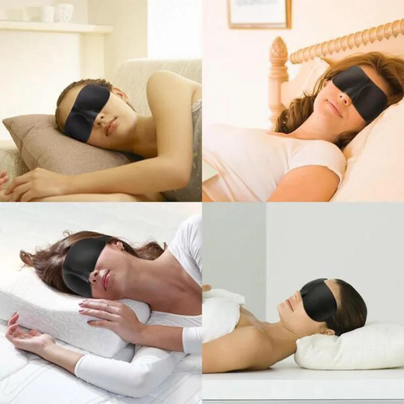 Description Picture 2 of item3D Sleep Mask Soft Sleeping Eye Mask Eyeshade Cover Shade Eye Patch Sleeping Aid Women Men Portable Blindfold Travel Eyepatch