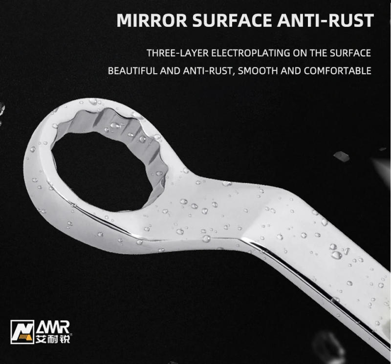 Description Picture 5 of itemDouble End Box End Wrench Offset Ring Spanner Chrome Vanadium Steel Garage Workshop Repair Hand Tool Metric 6-36mm