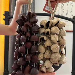 Hand Bell Sound Seed Shell Healing Yoga Instruments Natural Fruit Hand Wind Chime Ju ju/ Cha Cha/ Pangi Percussion Accessories