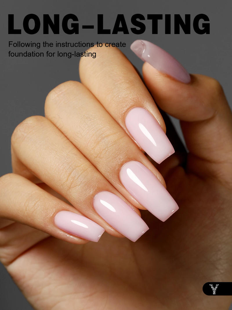 Description Picture 3 of itemYOKEFELLOW 10ml Jelly Nude Gel Nail Polish High Quality Translucent Pink Nail Gel Varnish Soak Off UV Gel Polish Long Lasting
