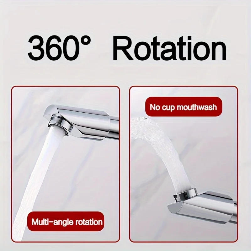 Description Picture 6 of itemUniversal Vegetable Basin Faucet Bathroom Faucet2-in-1 Sink Washbasin Washbasin Household Hot Cold Water Hot Cold Water Faucet