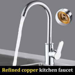 Kitchen Faucet Hot And Cold Vegetable Wash Basin Dishwashing Pool Sink Household Splash-proof Boosting Hot And Cold Faucet