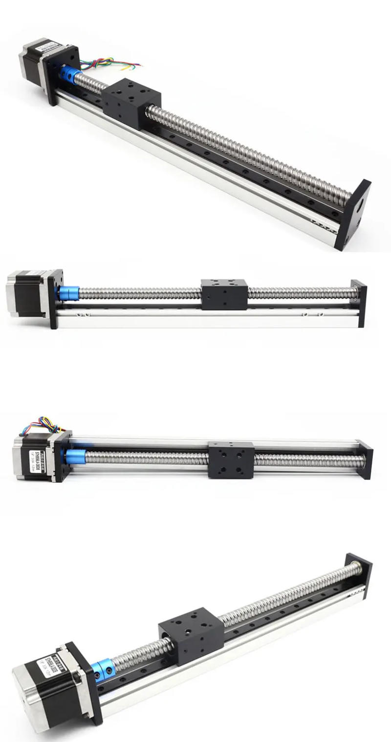 Description Picture 4 of itemSFU1605 Ball Screw Linear Guide Motion Rail Slide CNC Manual Linear Shaft Actuator Module Table Stroke With 57 Stepper Motor