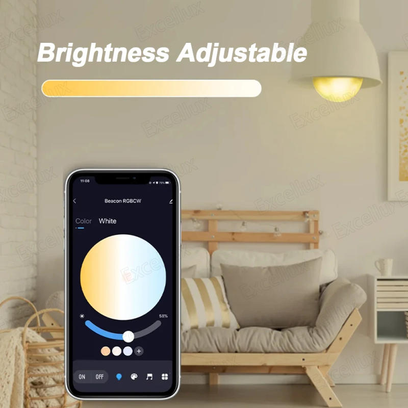 Description Picture 5 of itemTuya E27 Led Bulb Bluetooth WiFi Smart Led Lamp App Control 15W RGB C+W Led Light Bulbs Works With Amazon Alexa Google Assistant