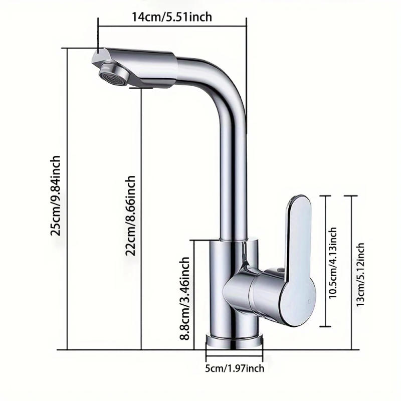 Description Picture 2 of itemUniversal Vegetable Basin Faucet Bathroom Faucet2-in-1 Sink Washbasin Washbasin Household Hot Cold Water Hot Cold Water Faucet