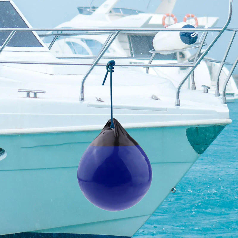 Description Picture 3 of itemMooring Buoy & Fender, Round Inflatable Boat Fender Heavy Duty Buffer Buoy Marine Bumper Yacht Fender Inflatable Buoy Mooring