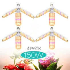 4PCS LED Grow Lights Warm Light Bar Bulb Fitolamp Full Spectrum Plant Growing Lamp for Cultivo Indoor Flowers Vegs Growbox