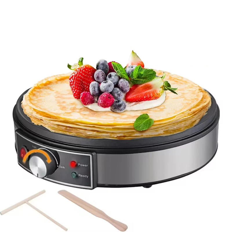 Description Picture 2 of itemElectric Griddle Crepe Maker Cooktop - Nonstick Griddle Crepes Maker with LED Indicator Lights  Adjustable Temperature Control
