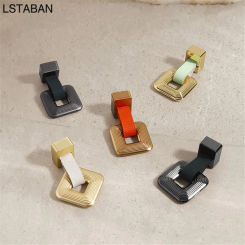 Nordic Zinc Alloy Kitchen Cabinet Door Knob Light Luxury Leather Furniture Cabinet Handle Cupboard Wardrobe Hardware Drawer Pull