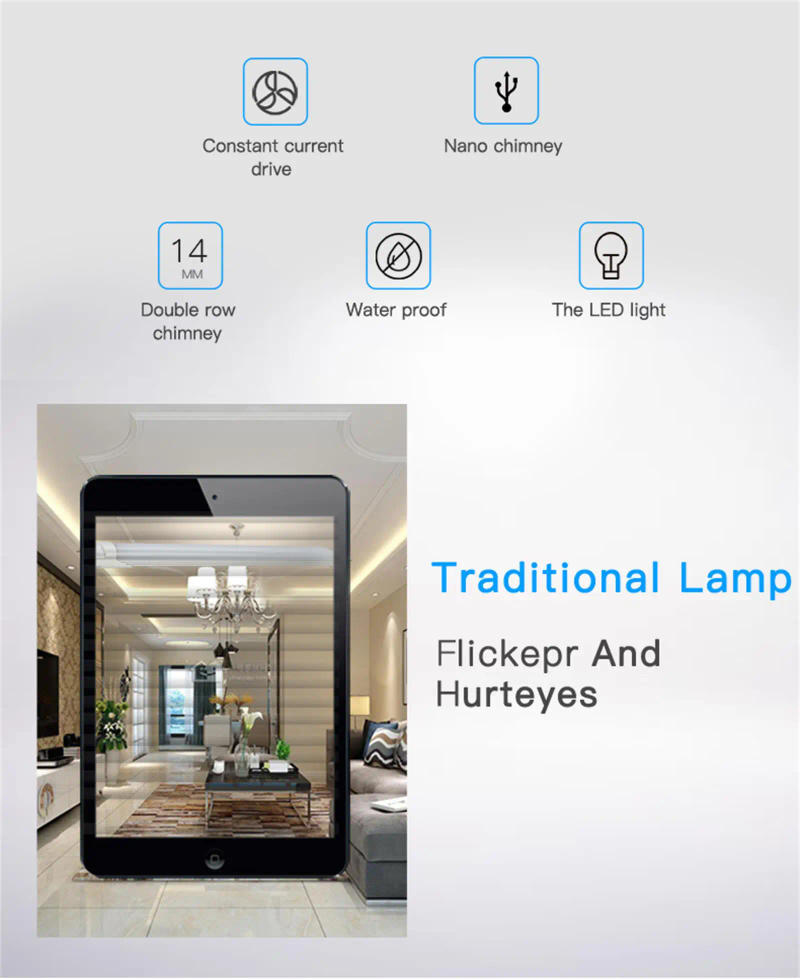 Description Picture 5 of itemLED Integrated Single Fixture 1.2M Tube Bar Super Bright 100W Utility LED Shop Store Light Ceiling Under Cabinet Light Garage