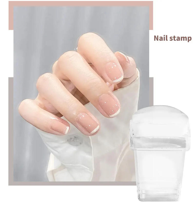 Description Picture 3 of itemSilicone Square Stamping Nail Art Plates For Manicure Nails Accessories And Tools Nail Stamper Scraper Seal Templates