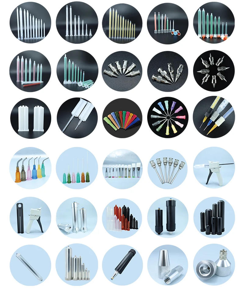 Description Picture 6 of itemTwist Lock Type MB Series Ratio Mixer Tips Epoxy Resin AB Glue Static Mixer Nozzles