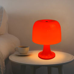 Mushroom LED Table Lamp Touch Dimming Minimalist Night Light Bedside Lamp Acrylic Side Table Lamps for Korean Room Decor lampara