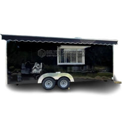 Street Sale Chicken Rotisserie Bbq Catering Trailer Commercial Crepe Taco Coffee Truck Snack Food Trailer with Grill