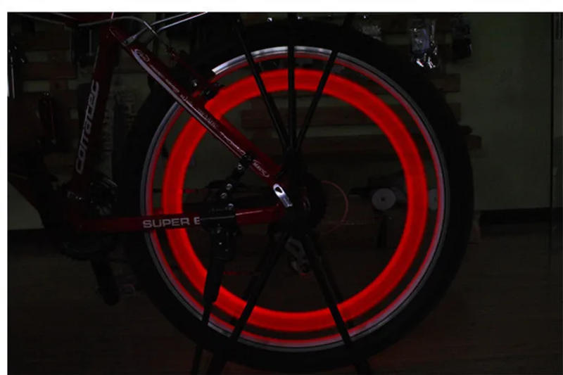 Description Picture 6 of item3 Lighting Mode LED Neon Bicycle Wheel Spoke Light Waterproof Color Bike Safety Warning Light Cycling Light Bicycle Accessories
