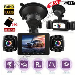 3/4Channel Car DVR 1080P DashCam 360° Camera WIFI Video Recorder Night Vision Front Right left Rear View camera Car accessory