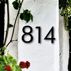 3 inch 5 inch 6 inch 8 inch Modern House Numbers Letters Address Numbers Custom Black Mirror Acrylic Anti-ultraviolet House Sign