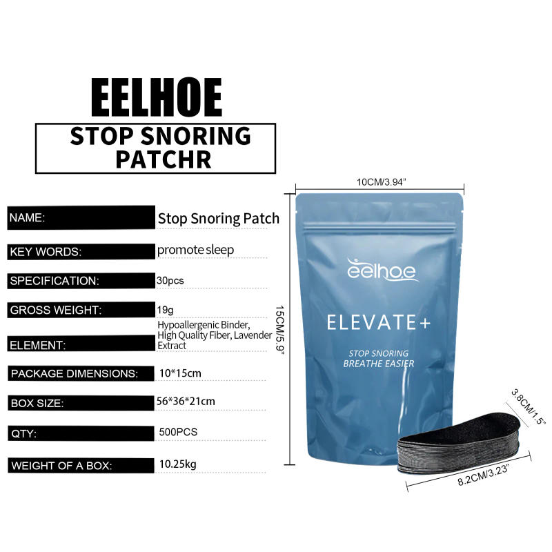 Description Picture 5 of itemStop Snoring New Trendy Stress Relief Nasal Breathing Anti Snoring Patch Mouth Tape Improve Sleep Breathe Easier Strips