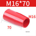 1/2/4pcs M6/M8/M10/M12/M16 Long Sleeve Knob Thread Machine Tool Replacement Bakelite Hand Sleeve Lever Knob Red/Black