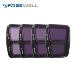 Freewell Concept Drone Split ND Filter 4-Pack Kit for DJI Air 3 ND8/ND16/ND32/ND64 and ND128 Drones Filters Accessories