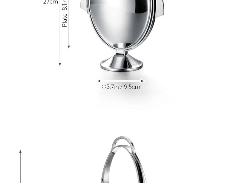 Description Picture 5 of itemNordic Stainless Steel Folding Tiered Serving Tray 3 Tiered Dessert Stand with Handle Snack Plate for Home decor Hotel Party