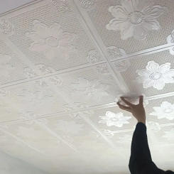 35*35cm Waterproof Bed Room Decor Decoration Wallpaper Anti-collision Peel and Stick Ceiling 3d Wall Stickers Background Home