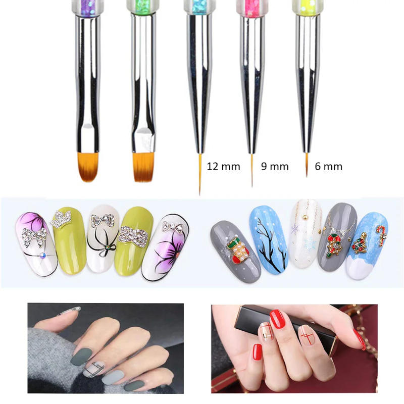 Description Picture 5 of itemProfessional Nail Art Brushes Set Manicure Liner Dotting Drawing Painting Pen UV Gel Polish Acrylic Paint Accessoires Tools Kit
