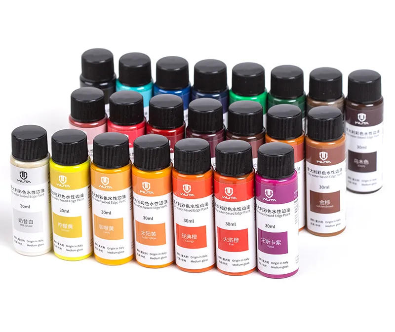 Description Picture 3 of itemWUTA 30ml Professional Leather Edge Paint Oil Dye Edge Dressing Color Coats Leather Finish Supplies DIY Craft Leather Shoe Edges