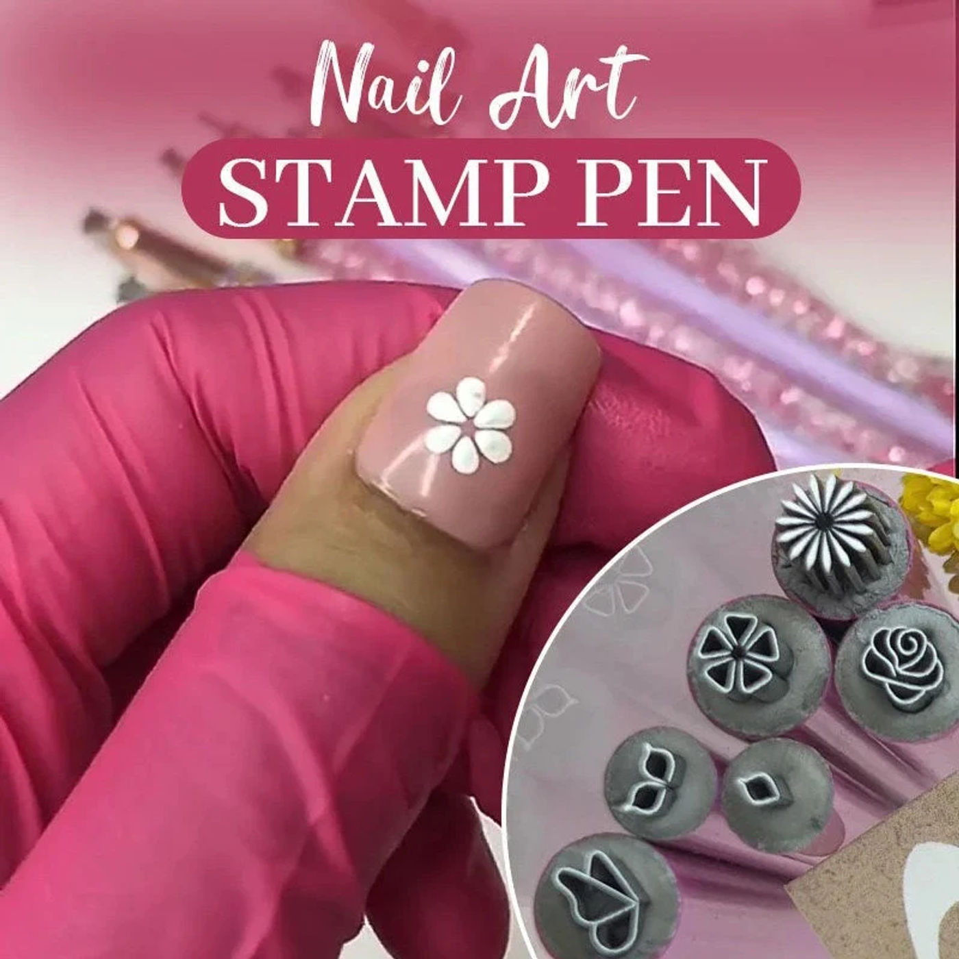 Description Picture 2 of item30style Nail Art Stamp Pen Set Nail Graffiti Nail Art Dotting Tools With Simple Design DIY Nail Art Tools For Girls And Women