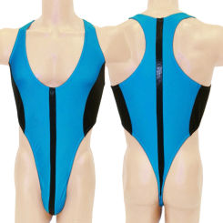 Mens G3961 bodysuit Thong Leotard Polyester spandex High Cut Colors