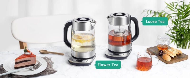 Description Picture 6 of itemCACHOO Electric Kettle Temperature Control - 1.7L Glass Tea Kettle Electric with Infuser, 60Min Keep Warm & Automatic Shut Off