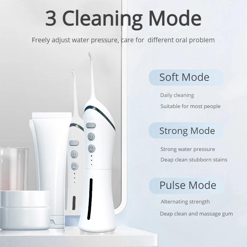 Description Picture 2 of itemXiaomi Youpin Irrigator Dental Professional Water Pick Electric Mouth Washing Machine 3 Modes Teeth Cleaning Whitening Tool New