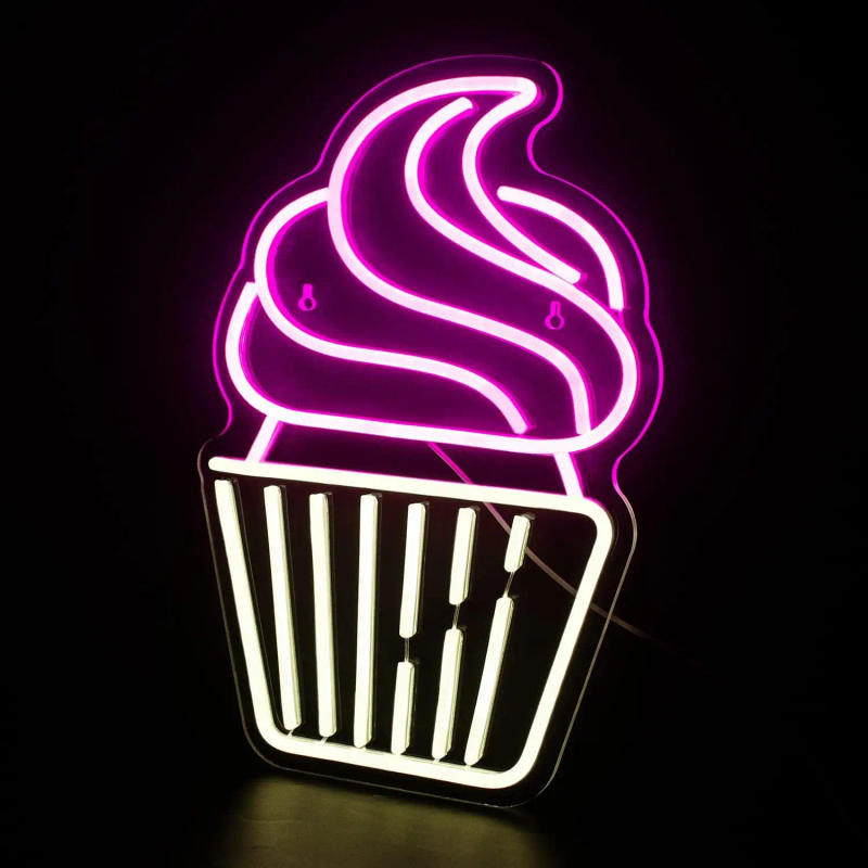 Description Picture 2 of itemNeon Signs of Cupcakes, Pink Cake LED Neon Light Signs Wall, Cake Shop, Bakery, Birthday Bachelor Bedroom Bar Party Decoration