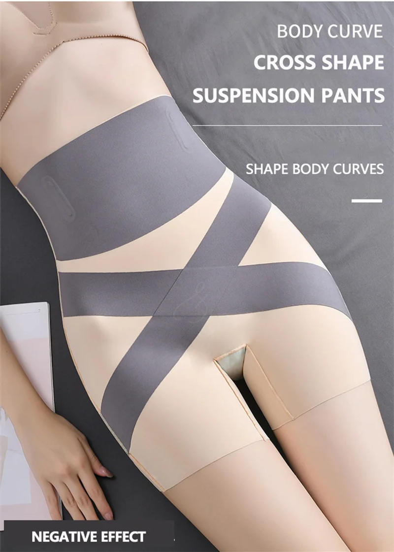 Description Picture 5 of itemFlarixa Seamless High Waist Boxer For Women Belly Control Panties Hips Lift Body Shaper Tummy Slimming Underwear Safety Pants