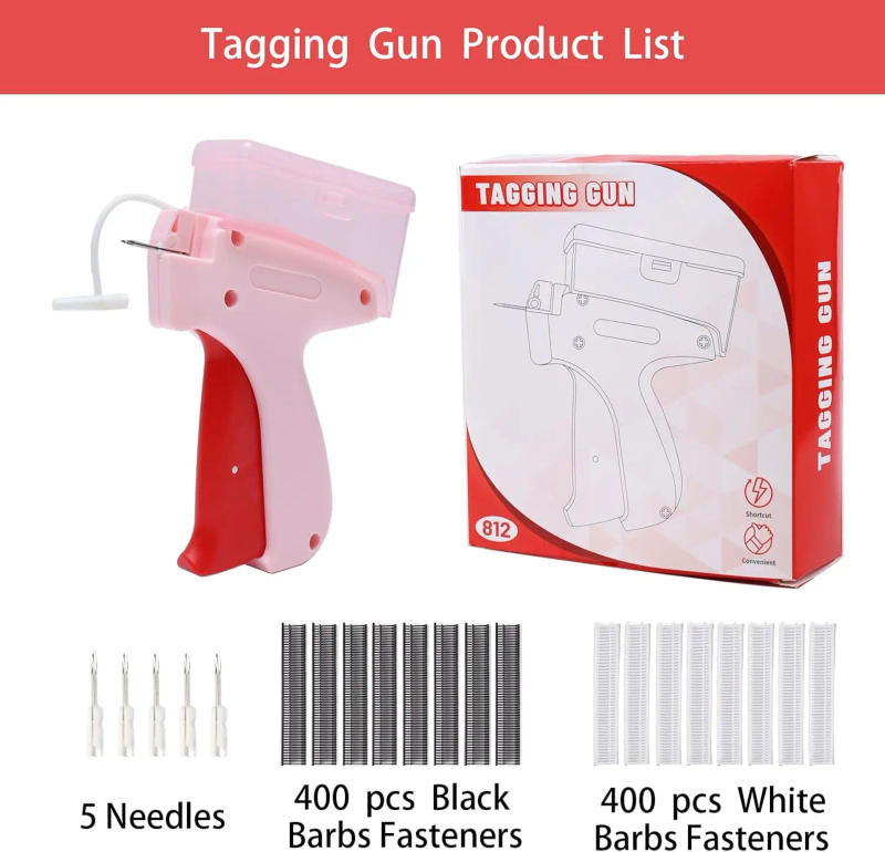 Description Picture 6 of itemtagging gun, tag gun for Clothes, Quick Clothing Fixer, Mini Quick Sewing Gun with Storage Box, Micro Garment Tag G