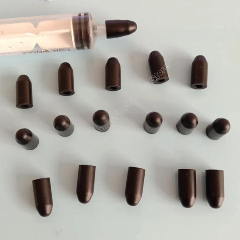 Description Picture 4 of itemFood Grade Silicone Rubber Storage Cap Needle Cover Seal Test Tube End Tips 3mm Sealing Head Gasket For Sausage Syringe Injector