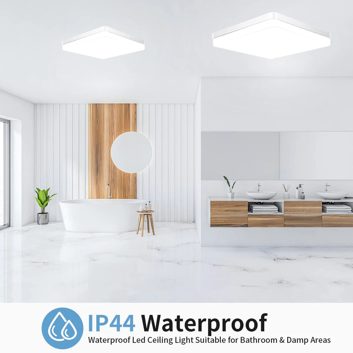 Description Picture 5 of itemIRALAN  Square LED Ceiling Light Bedroom Light Neutral White Cool White Warm White 48W 36W 24W 18W LED Ceiling Light