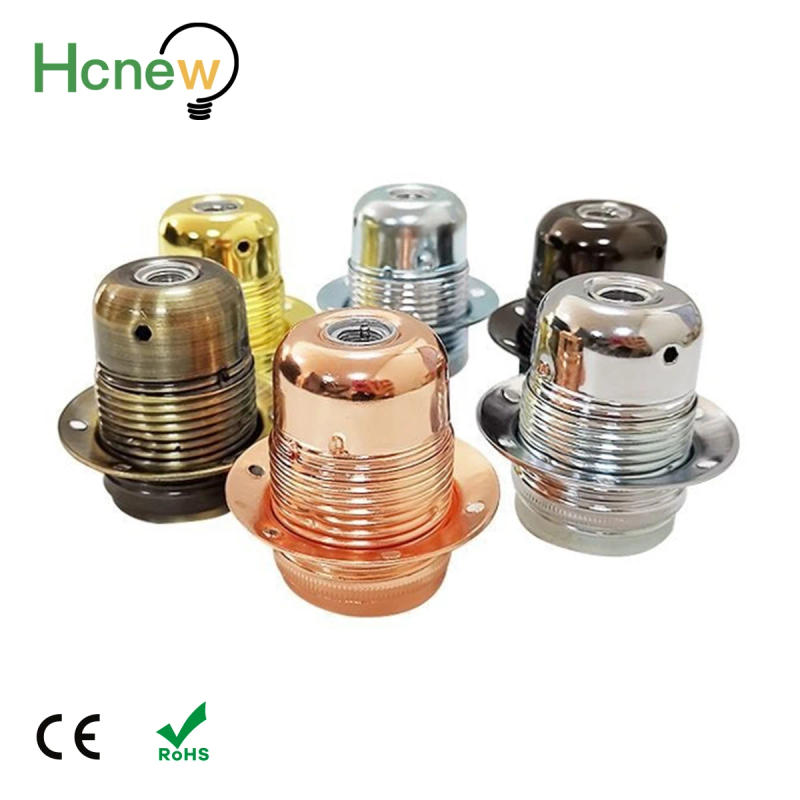 Description Picture 4 of itemVintage LED Lamp Hoder E27 E26 DIY Industrial Pendant Light Bulb Base With Ring Retro Screw Socket Fitting Adapter Lampholder