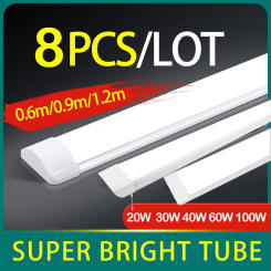 LED Integrated Single Fixture 1.2M Tube Bar Super Bright 100W Utility LED Shop Store Light Ceiling Under Cabinet Light Garage