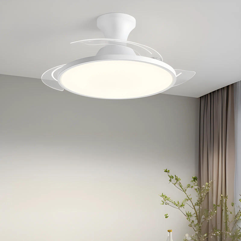 Description Picture 3 of itemIRALAN Modern Invisible Ceiling Fan with LED Light DC motor Large Air Volume Remote Control for Bedroom Dining room